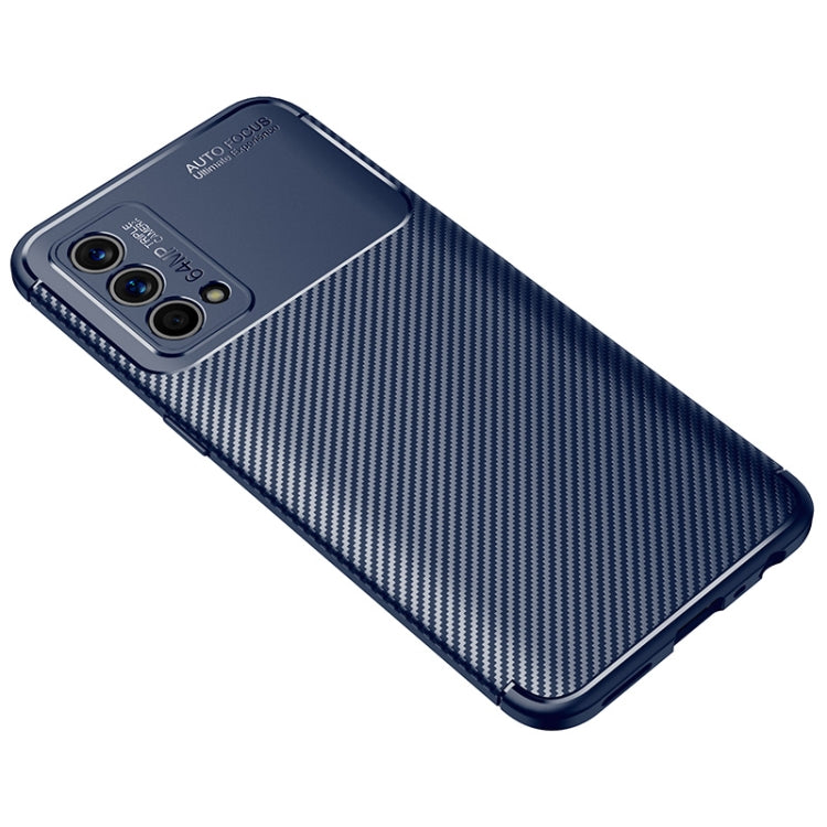 For OPPO Realme Q3 Pro 5G Carnival Version Carbon Fiber Texture Shockproof TPU Case