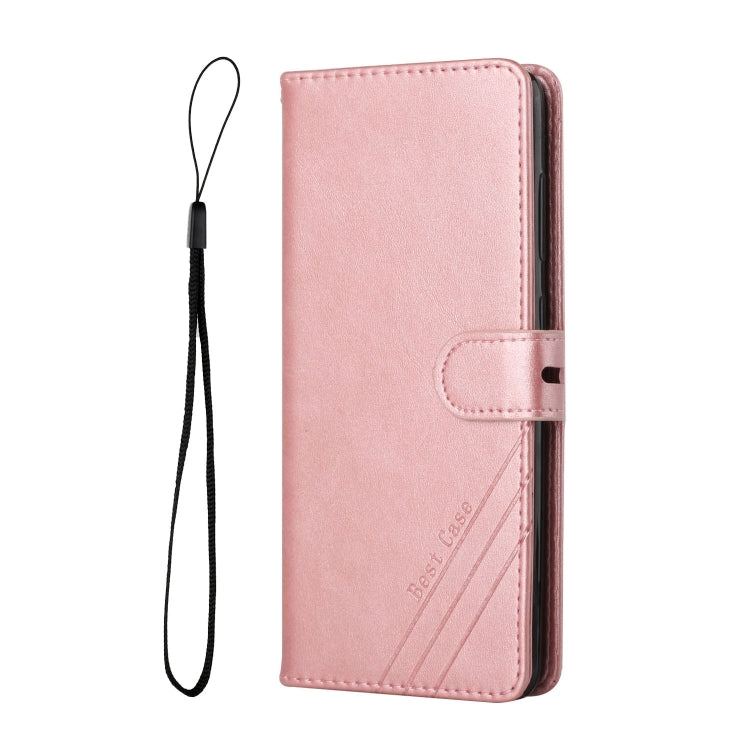 For OPPO A94 5G / A95 5G Stitching Style 2-Color Cow Texture Horizontal Flip PU Leather Case with Holder & Card Slot & Lanyard
