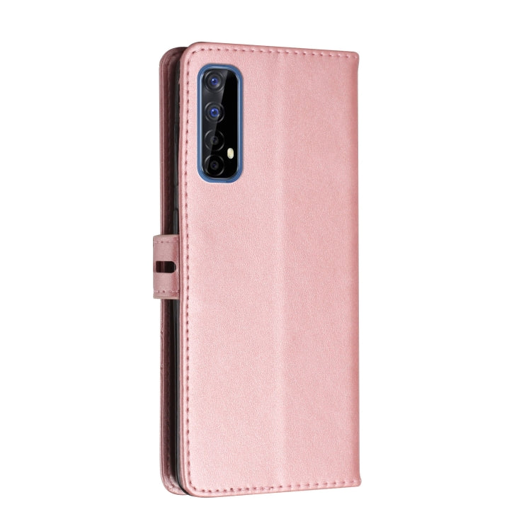For Realme 7 Asia / Realme 7 Global Stitching Style 2-Color Cow Texture Horizontal Flip PU Leather Case with Holder & Card Slot & Lanyard