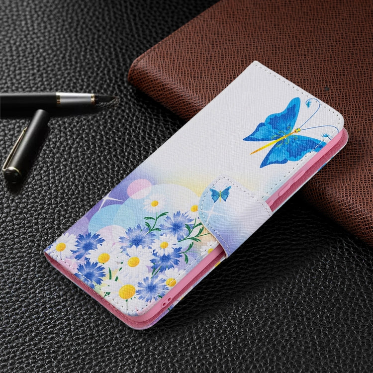 For OPPO A15 Colored Drawing Pattern Horizontal Flip Leather Case with Holder & Card Slots & Wallet