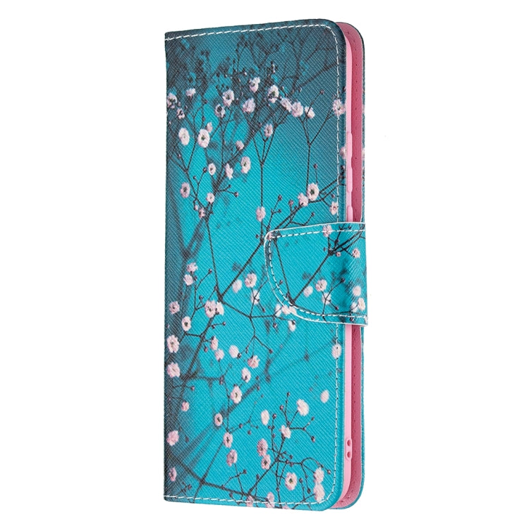 For OPPO A15 Colored Drawing Pattern Horizontal Flip Leather Case with Holder & Card Slots & Wallet
