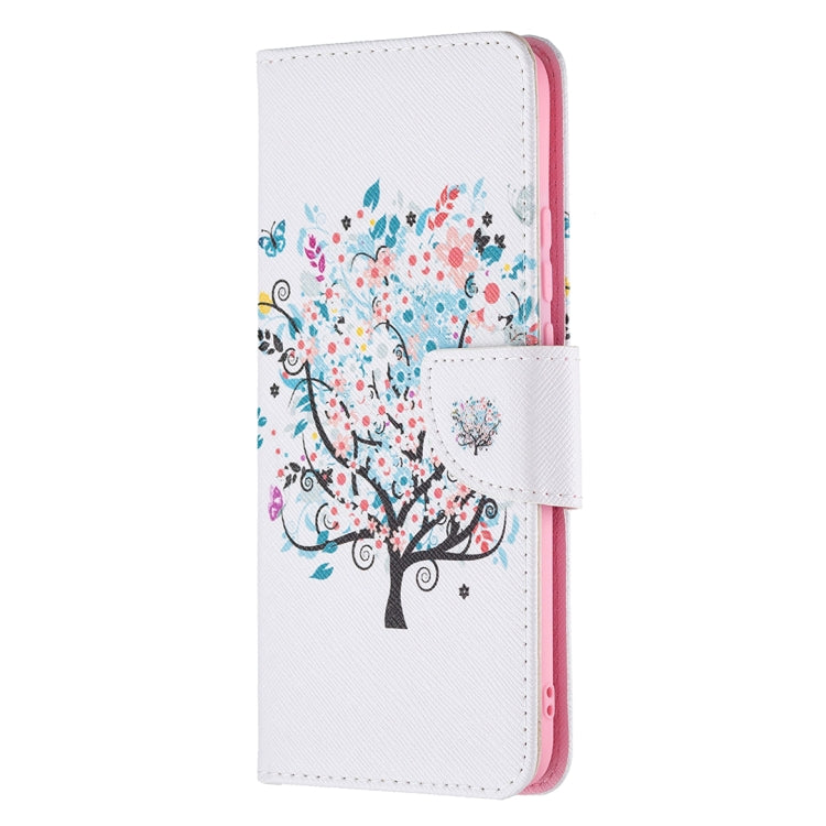 For OPPO A15 Colored Drawing Pattern Horizontal Flip Leather Case with Holder & Card Slots & Wallet