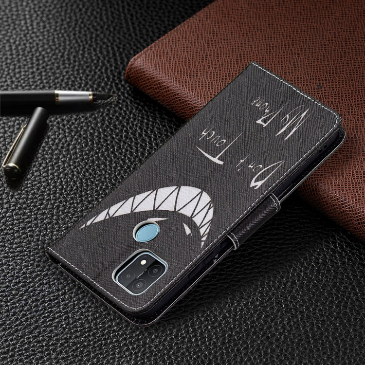 For OPPO A15 Colored Drawing Pattern Horizontal Flip Leather Case with Holder & Card Slots & Wallet