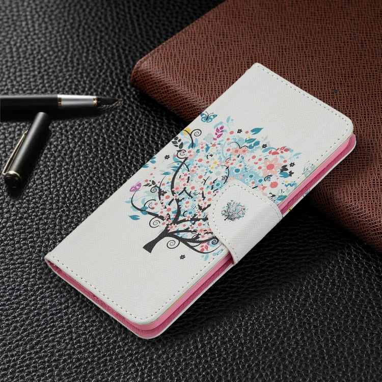 For OPPO A7 Colored Drawing Pattern Horizontal Flip Leather Case with Holder & Card Slots & Wallet