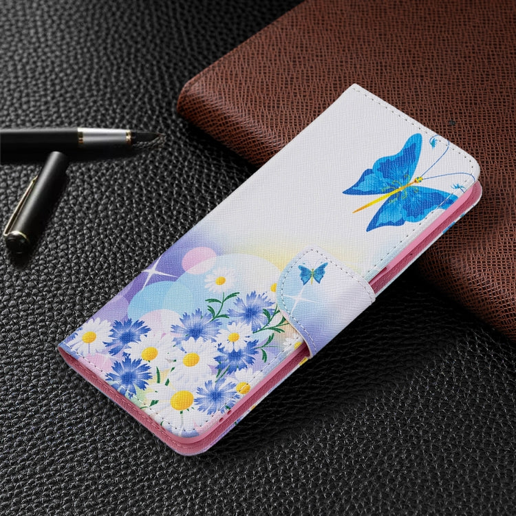 For OPPO A54 4G / A55 5G Colored Drawing Pattern Horizontal Flip Leather Case with Holder & Card Slots & Wallet