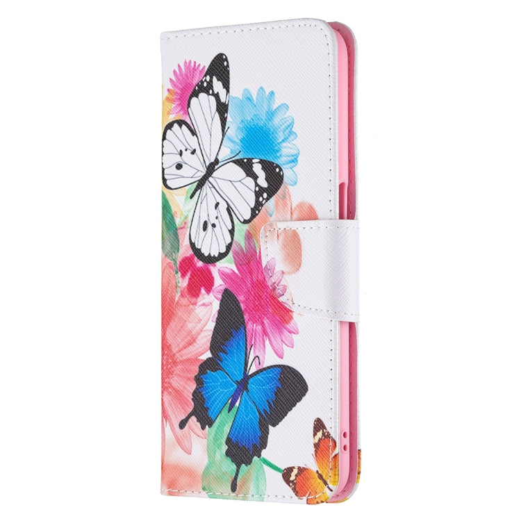 For OPPO A54 4G / A55 5G Colored Drawing Pattern Horizontal Flip Leather Case with Holder & Card Slots & Wallet