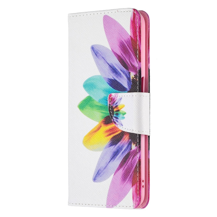 For OPPO A54 4G / A55 5G Colored Drawing Pattern Horizontal Flip Leather Case with Holder & Card Slots & Wallet