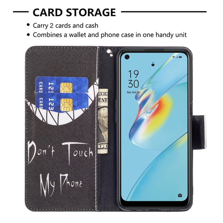 For OPPO A54 4G / A55 5G Colored Drawing Pattern Horizontal Flip Leather Case with Holder & Card Slots & Wallet