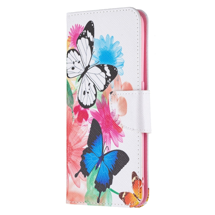 For OPPO A74 4G / F19 4G Colored Drawing Pattern Horizontal Flip Leather Case with Holder & Card Slots & Wallet