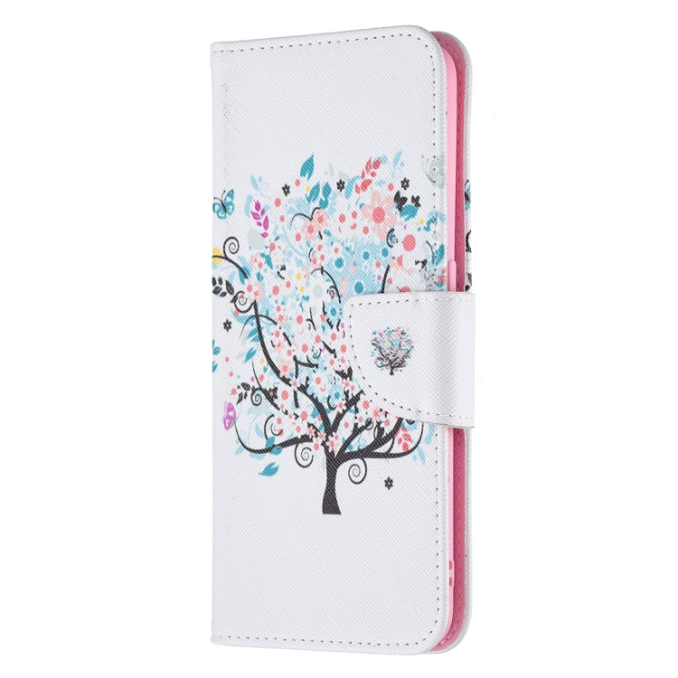 For OPPO A74 4G / F19 4G Colored Drawing Pattern Horizontal Flip Leather Case with Holder & Card Slots & Wallet