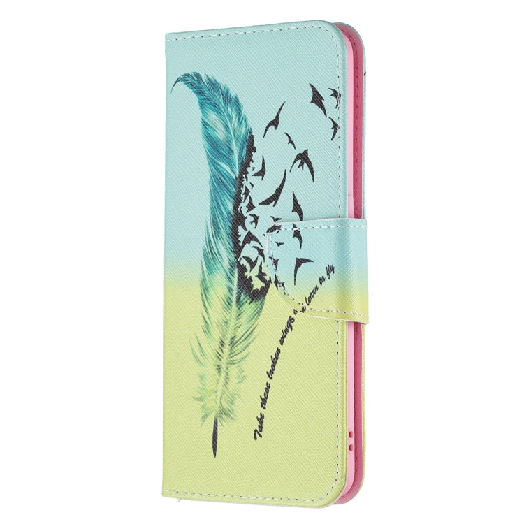 For OPPO A94 4G / Reno5 F / F19 Pro Colored Drawing Pattern Horizontal Flip Leather Case with Holder & Card Slots & Wallet