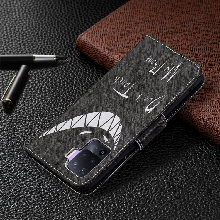 For OPPO A94 4G / Reno5 F / F19 Pro Colored Drawing Pattern Horizontal Flip Leather Case with Holder & Card Slots & Wallet