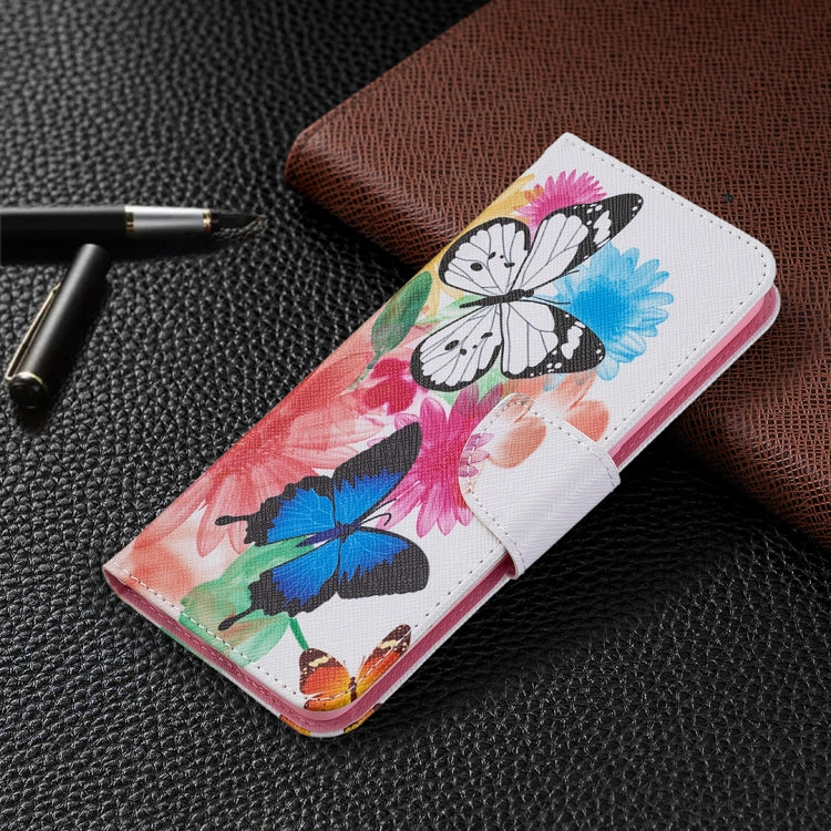 For OPPO A94 5G / Reno5 Z 5G / F19 Pro+ Colored Drawing Pattern Horizontal Flip Leather Case with Holder & Card Slots & Wallet
