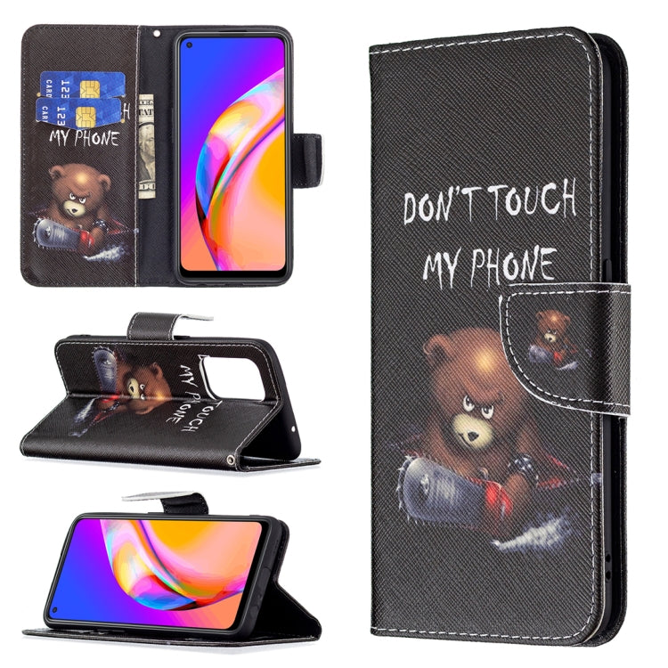 For OPPO A94 5G / Reno5 Z 5G / F19 Pro+ Colored Drawing Pattern Horizontal Flip Leather Case with Holder & Card Slots & Wallet