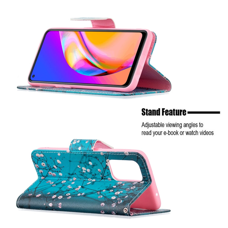 For OPPO A94 5G / Reno5 Z 5G / F19 Pro+ Colored Drawing Pattern Horizontal Flip Leather Case with Holder & Card Slots & Wallet