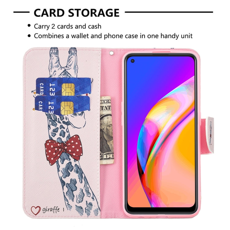 For OPPO A94 5G / Reno5 Z 5G / F19 Pro+ Colored Drawing Pattern Horizontal Flip Leather Case with Holder & Card Slots & Wallet