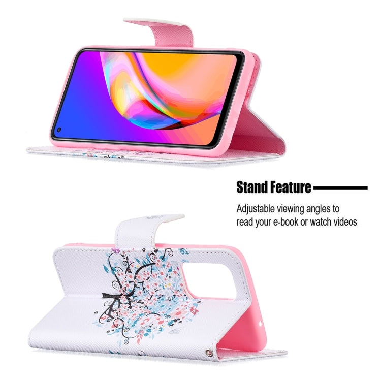 For OPPO A94 5G / Reno5 Z 5G / F19 Pro+ Colored Drawing Pattern Horizontal Flip Leather Case with Holder & Card Slots & Wallet