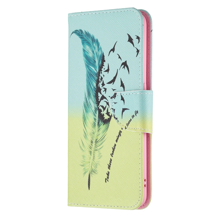 For OPPO A94 5G / Reno5 Z 5G / F19 Pro+ Colored Drawing Pattern Horizontal Flip Leather Case with Holder & Card Slots & Wallet