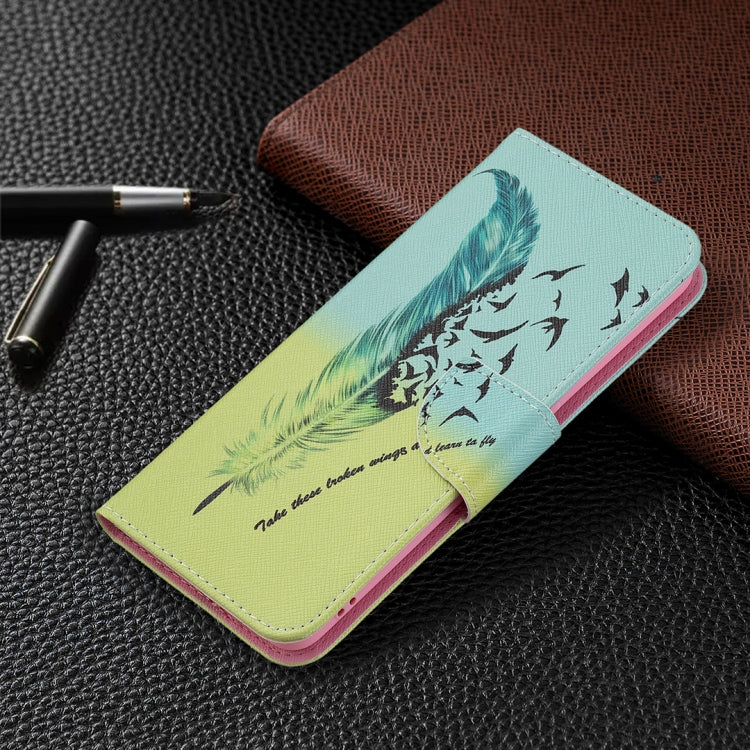 For OPPO A94 5G / Reno5 Z 5G / F19 Pro+ Colored Drawing Pattern Horizontal Flip Leather Case with Holder & Card Slots & Wallet