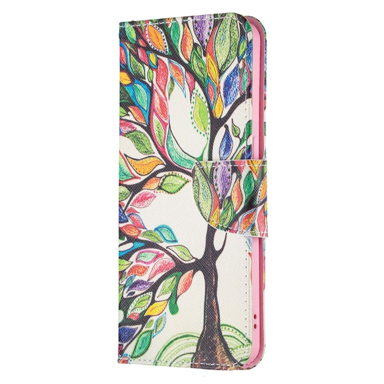 For OPPO Reno6 Colored Drawing Pattern Horizontal Flip Leather Case with Holder & Card Slots & Wallet