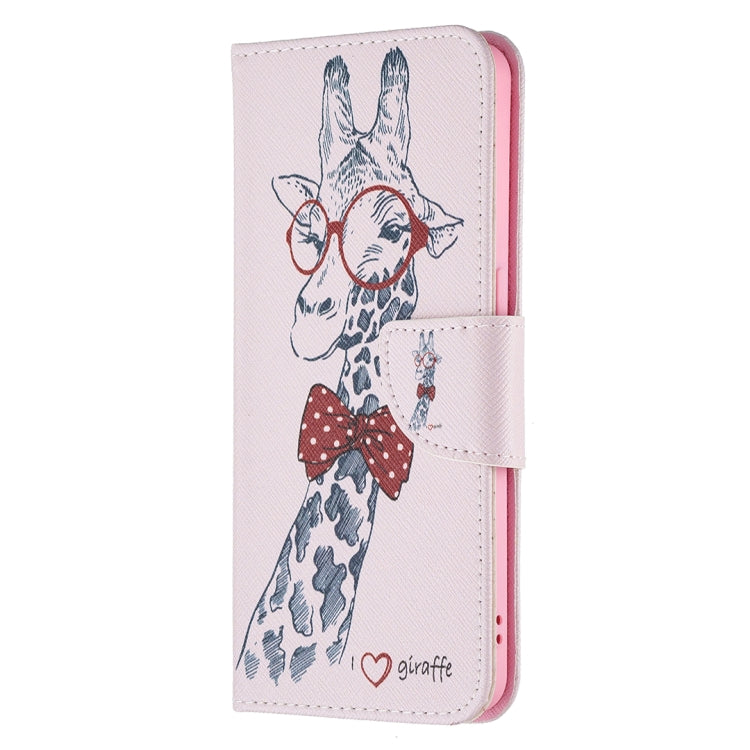 For OPPO Reno6 Colored Drawing Pattern Horizontal Flip Leather Case with Holder & Card Slots & Wallet