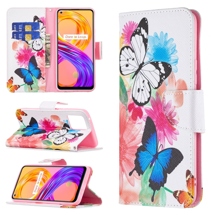For OPPO Realme 8 / Realme 8 Pro Colored Drawing Pattern Horizontal Flip Leather Case with Holder & Card Slots & Wallet