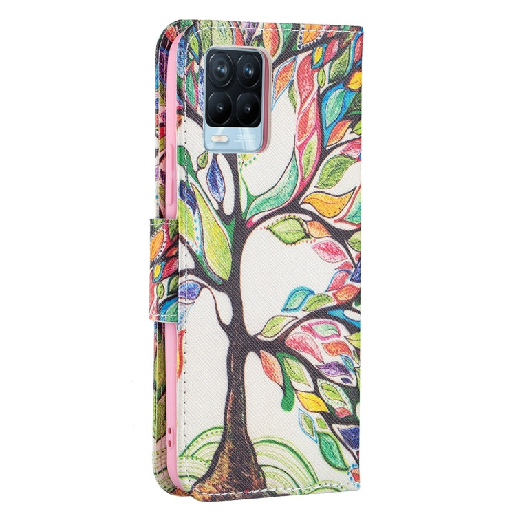 For OPPO Realme 8 / Realme 8 Pro Colored Drawing Pattern Horizontal Flip Leather Case with Holder & Card Slots & Wallet