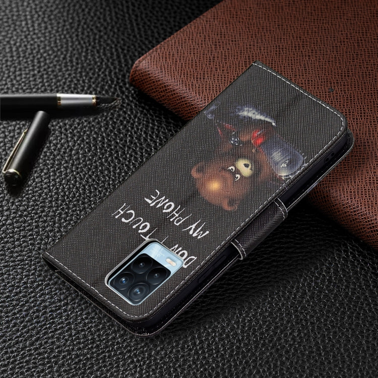 For OPPO Realme 8 / Realme 8 Pro Colored Drawing Pattern Horizontal Flip Leather Case with Holder & Card Slots & Wallet