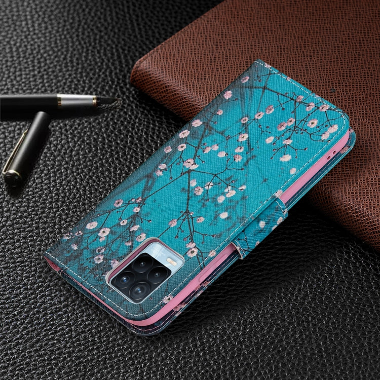 For OPPO Realme 8 / Realme 8 Pro Colored Drawing Pattern Horizontal Flip Leather Case with Holder & Card Slots & Wallet