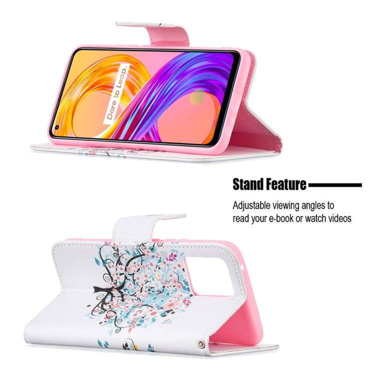 For OPPO Realme 8 / Realme 8 Pro Colored Drawing Pattern Horizontal Flip Leather Case with Holder & Card Slots & Wallet