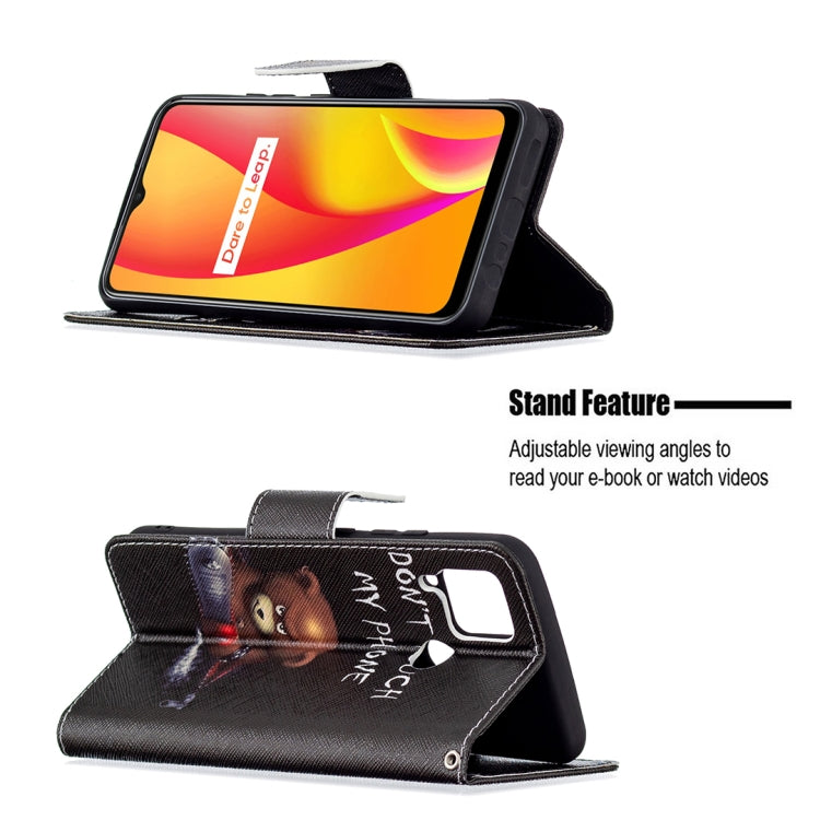 For OPPO Realme C15 / C12 / C25 Colored Drawing Pattern Horizontal Flip Leather Case with Holder & Card Slots & Wallet
