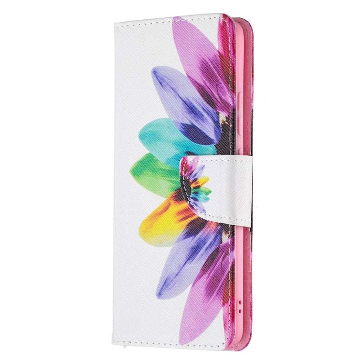 For OPPO Realme C15 / C12 / C25 Colored Drawing Pattern Horizontal Flip Leather Case with Holder & Card Slots & Wallet