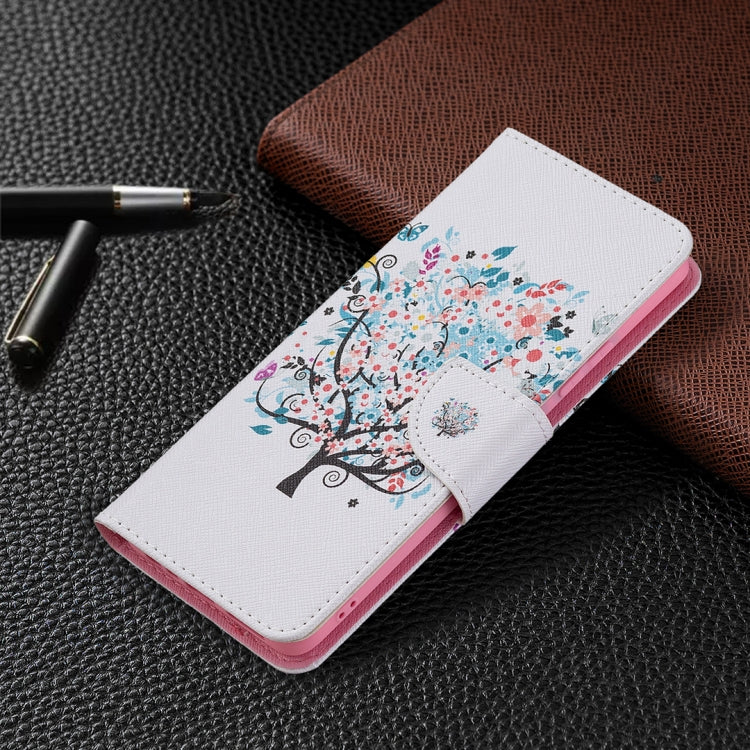 For OPPO Realme C15 / C12 / C25 Colored Drawing Pattern Horizontal Flip Leather Case with Holder & Card Slots & Wallet