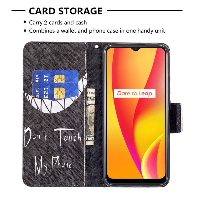 For OPPO Realme C15 / C12 / C25 Colored Drawing Pattern Horizontal Flip Leather Case with Holder & Card Slots & Wallet