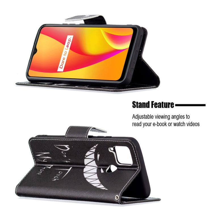 For OPPO Realme C15 / C12 / C25 Colored Drawing Pattern Horizontal Flip Leather Case with Holder & Card Slots & Wallet