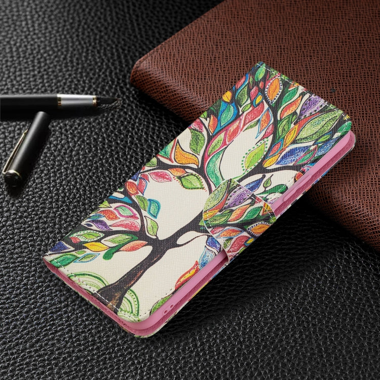 For OPPO Realme C21 / C20 Colored Drawing Pattern Horizontal Flip Leather Case with Holder & Card Slots & Wallet