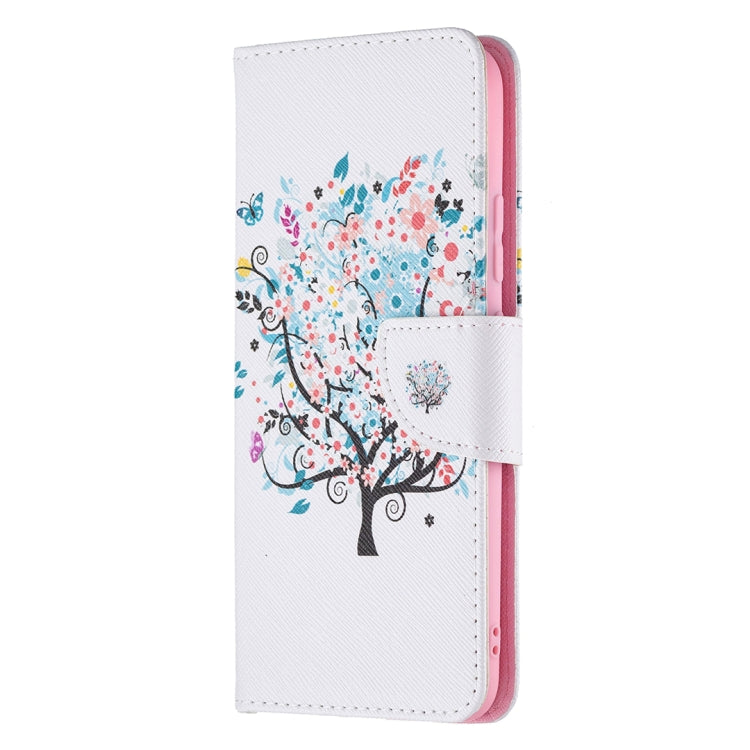 For OPPO Realme C21 / C20 Colored Drawing Pattern Horizontal Flip Leather Case with Holder & Card Slots & Wallet