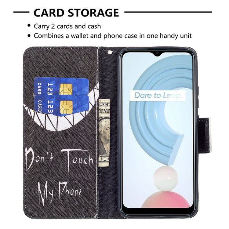 For OPPO Realme C21 / C20 Colored Drawing Pattern Horizontal Flip Leather Case with Holder & Card Slots & Wallet