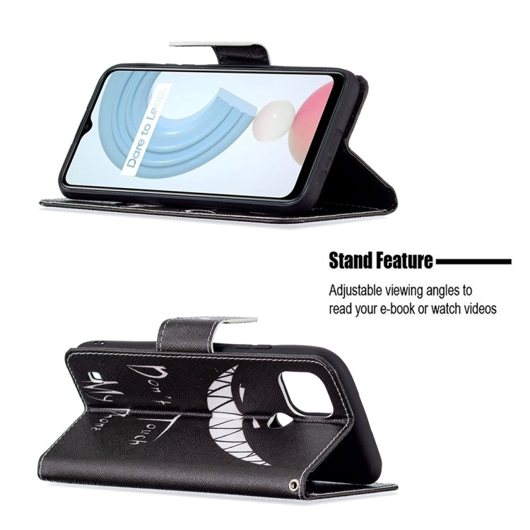 For OPPO Realme C21 / C20 Colored Drawing Pattern Horizontal Flip Leather Case with Holder & Card Slots & Wallet