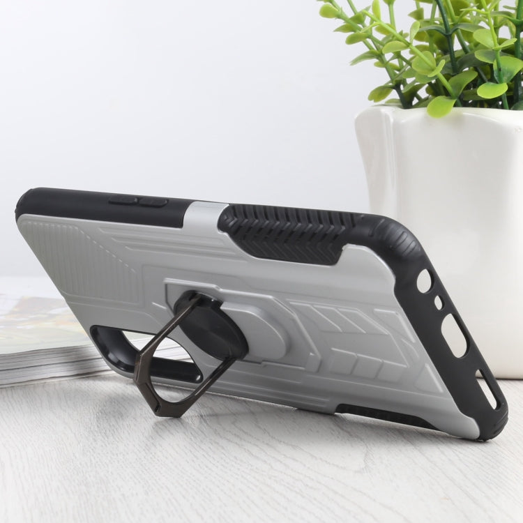 10 PCS Shield Armor PC+TPU Protective Case with 360 Degree Rotation Ring Holder For OPPO Realme 7