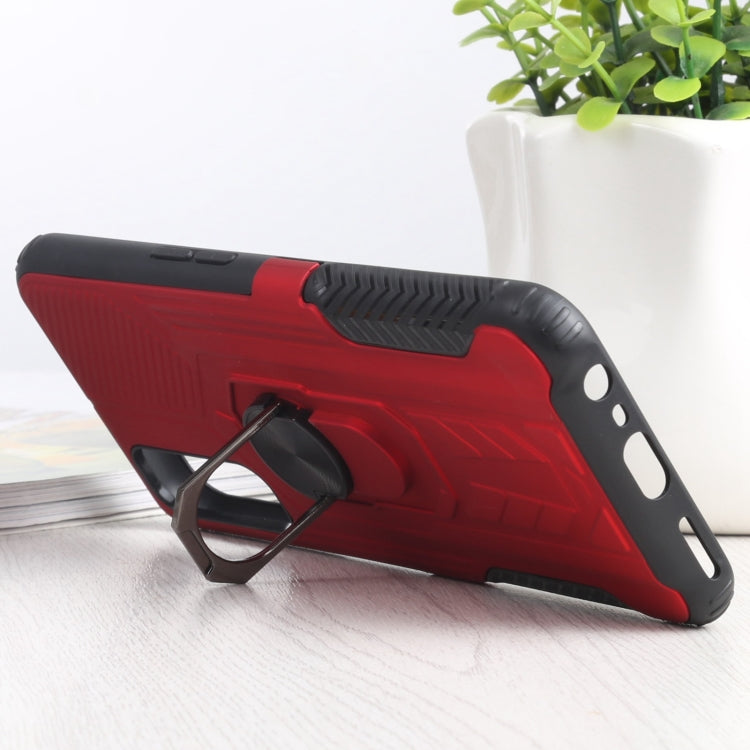 10 PCS Shield Armor PC+TPU Protective Case with 360 Degree Rotation Ring Holder For OPPO Realme 7