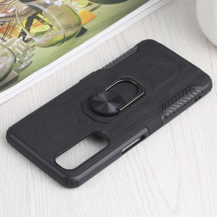 10 PCS Shield Armor PC+TPU Protective Case with 360 Degree Rotation Ring Holder For OPPO Realme 7