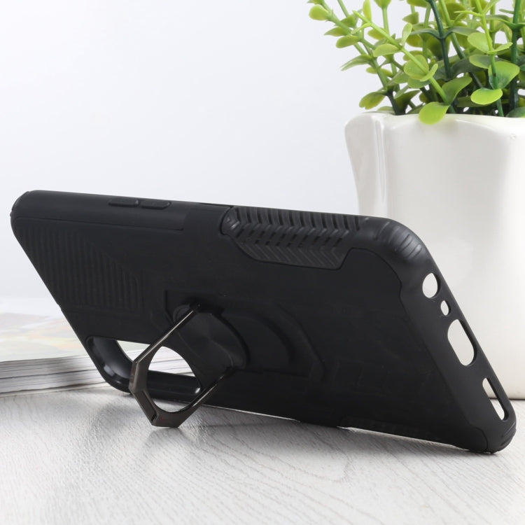 10 PCS Shield Armor PC+TPU Protective Case with 360 Degree Rotation Ring Holder For OPPO Realme 7