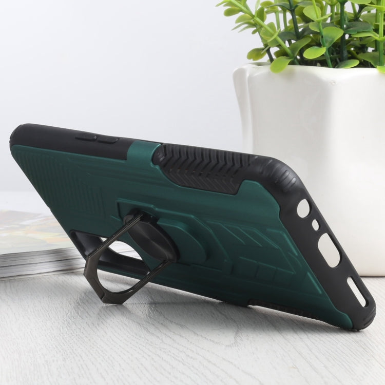 10 PCS Shield Armor PC+TPU Protective Case with 360 Degree Rotation Ring Holder For OPPO Realme 7