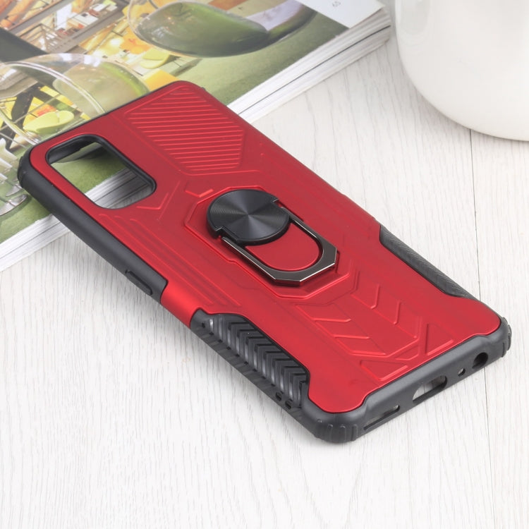 10 PCS Shield Armor PC+TPU Protective Case with 360 Degree Rotation Ring Holder For OPPO Realme 7 Pro