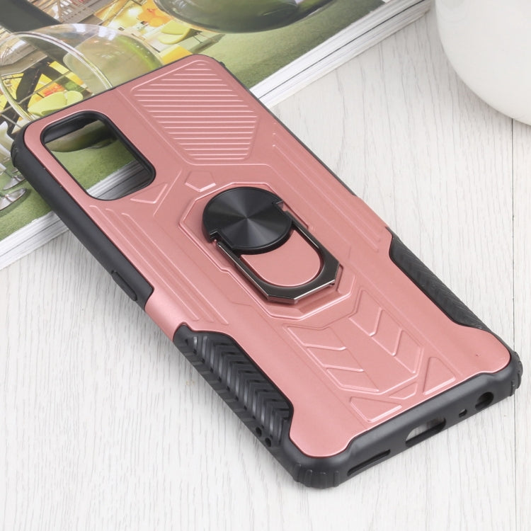 10 PCS Shield Armor PC+TPU Protective Case with 360 Degree Rotation Ring Holder For OPPO Realme 7 Pro