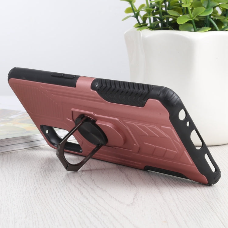 10 PCS Shield Armor PC+TPU Protective Case with 360 Degree Rotation Ring Holder For OPPO Realme 7 Pro