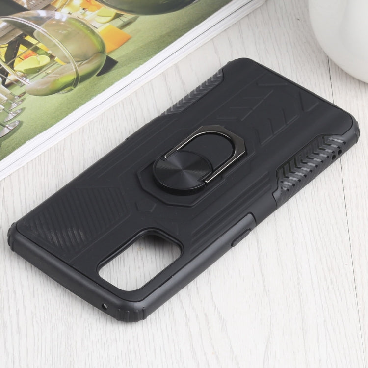 10 PCS Shield Armor PC+TPU Protective Case with 360 Degree Rotation Ring Holder For OPPO Realme 7 Pro