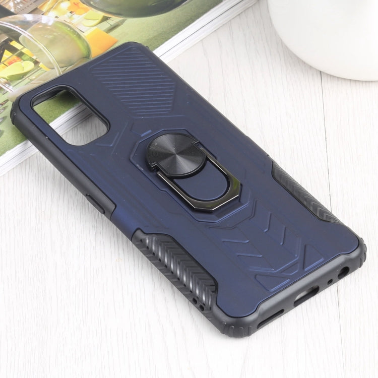 10 PCS Shield Armor PC+TPU Protective Case with 360 Degree Rotation Ring Holder For OPPO Realme 7 Pro