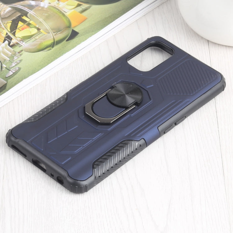 10 PCS Shield Armor PC+TPU Protective Case with 360 Degree Rotation Ring Holder For OPPO Realme 7 Pro